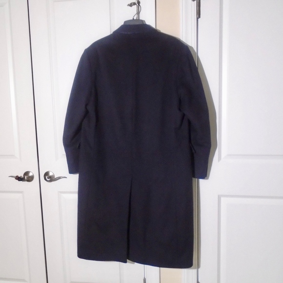 HALSTON Long Wool/Cashmere Winter Coat 44R **FIRM PRICE** - Picture 3 of 8
